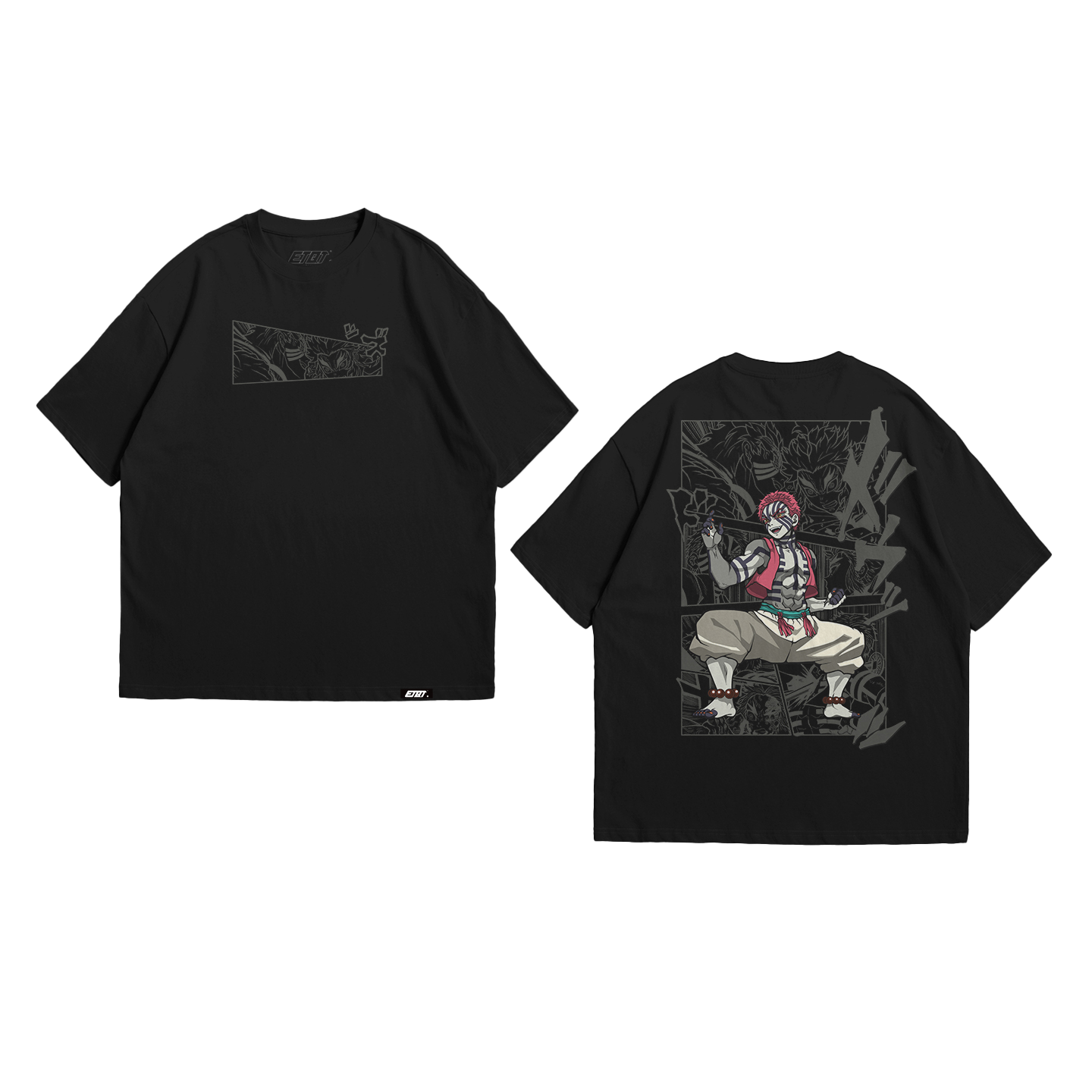 Anime Shirt - Demon Slayer - Akaza v4
