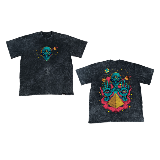 [New Released] Acid Washed Shirt - Oversized - Alien Shirt - The Awakened State
