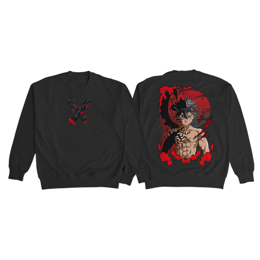 Sweatshirt - Black Clover - Black Asta