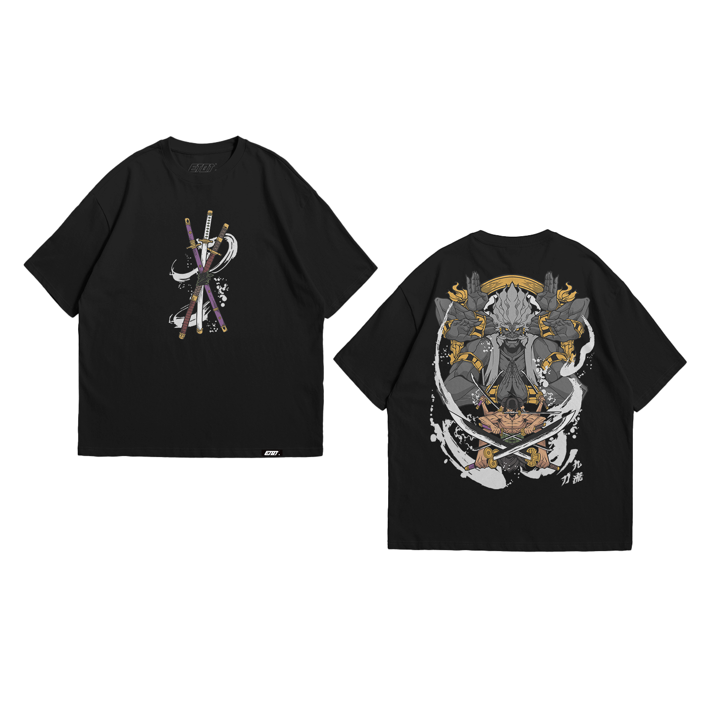 Anime Shirt - One Piece - Zoro Asura - Colorized