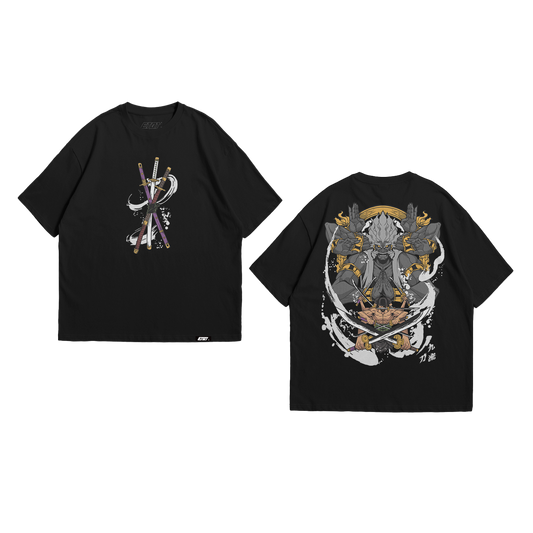 Anime Shirt - One Piece - Zoro Asura - Colorized