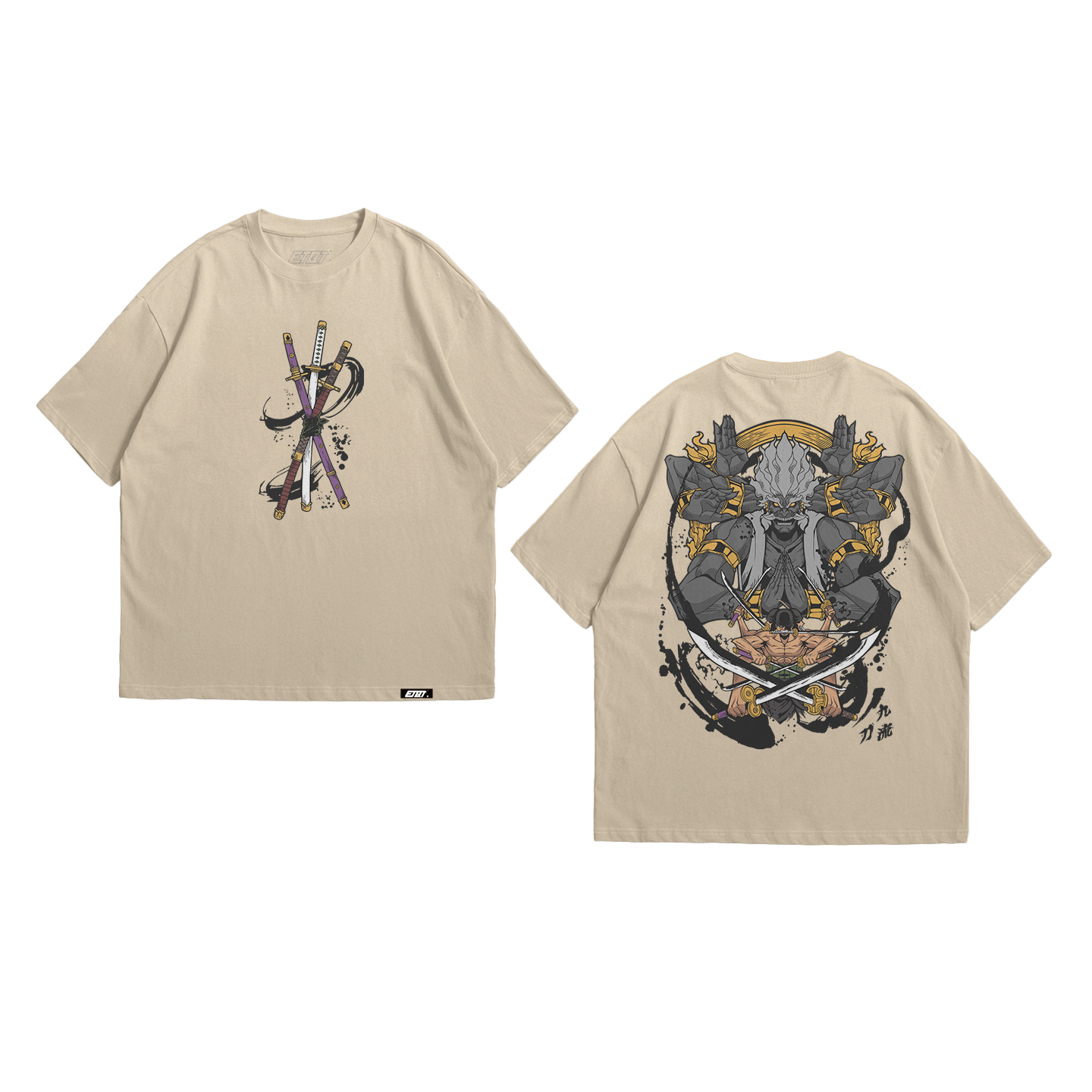Anime Shirt - One Piece - Zoro Asura - Colorized