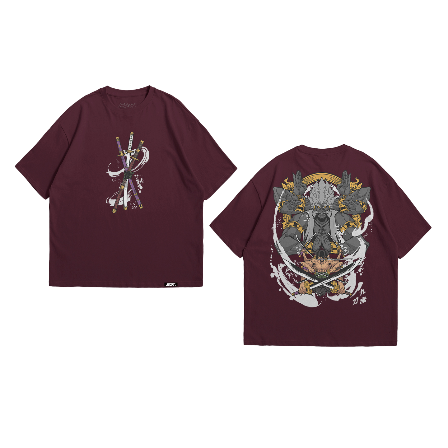Anime Shirt - One Piece - Zoro Asura - Colorized