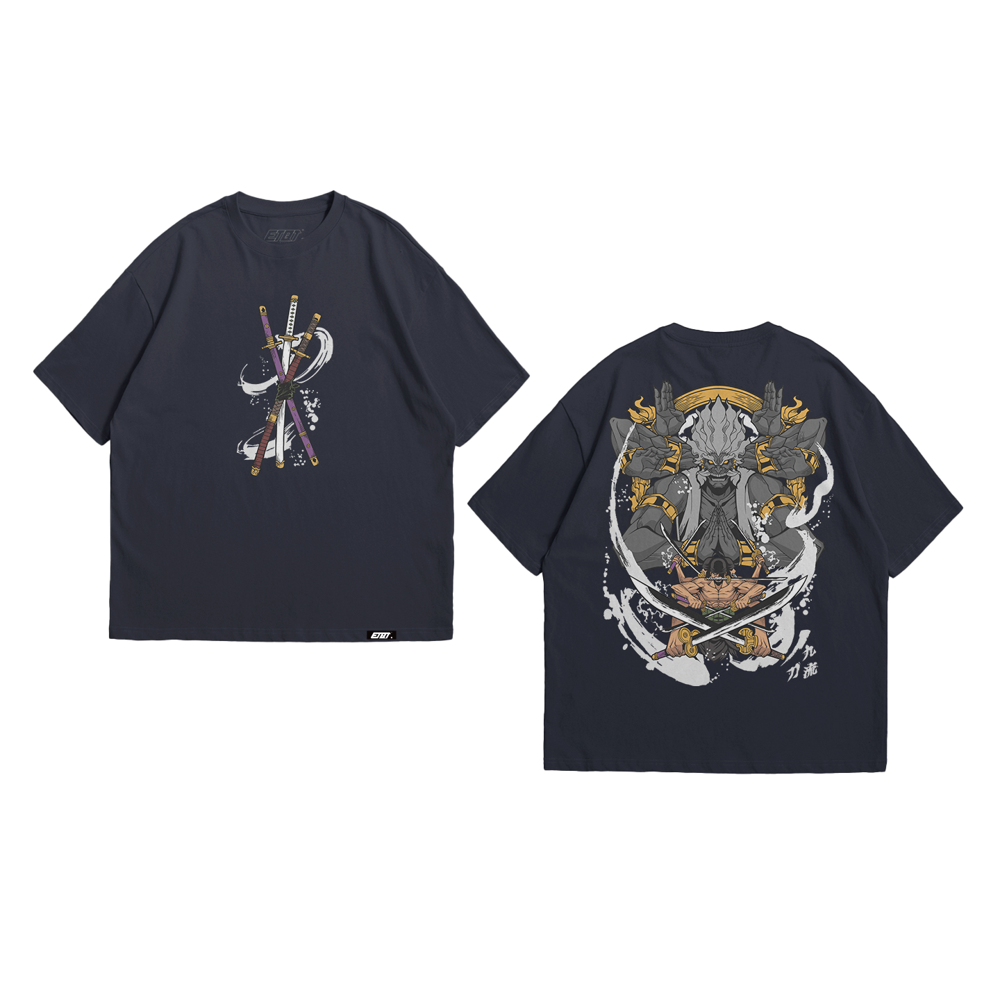 Anime Shirt - One Piece - Zoro Asura - Colorized