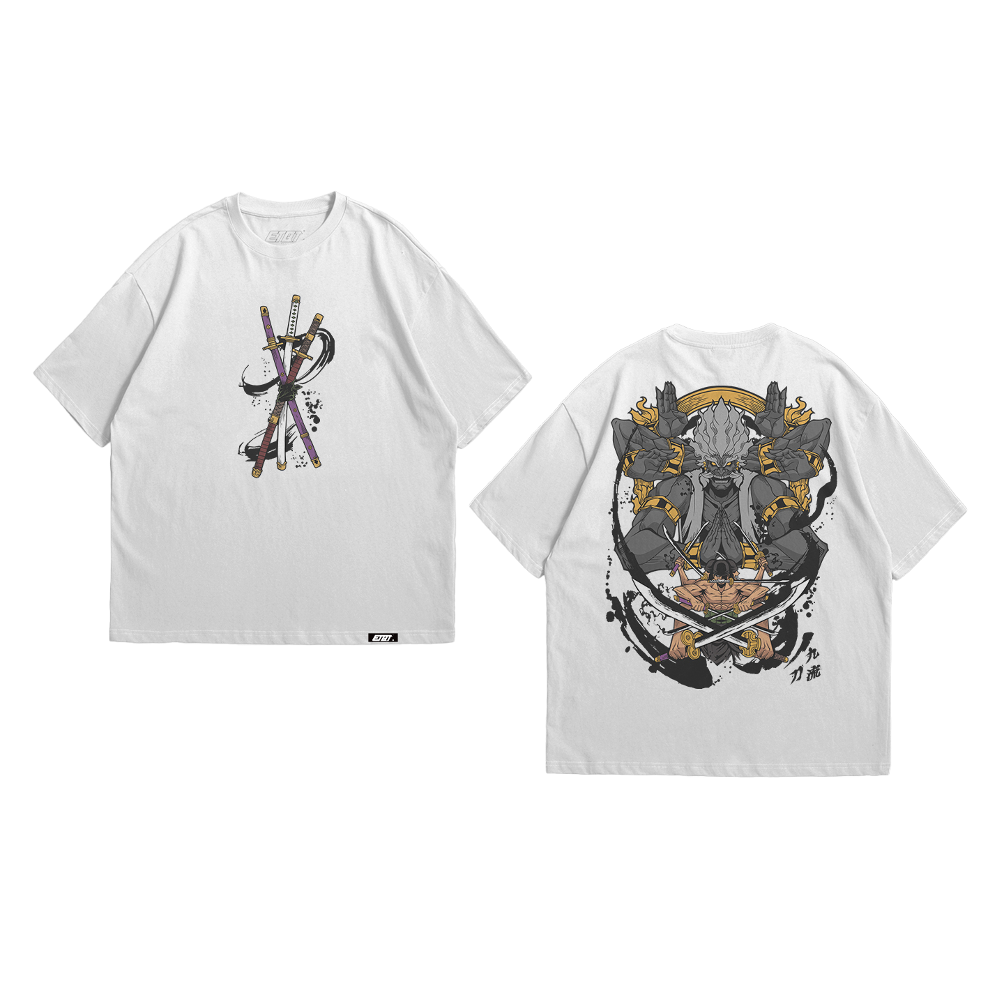 Anime Shirt - One Piece - Zoro Asura - Colorized
