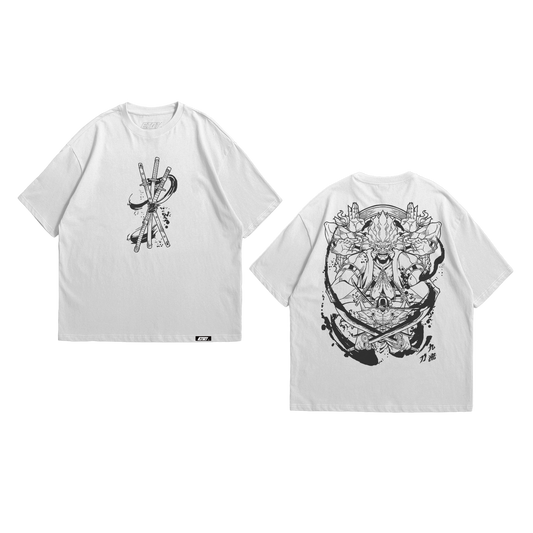 Anime Shirt - One Piece - Zoro Asura - Line Art