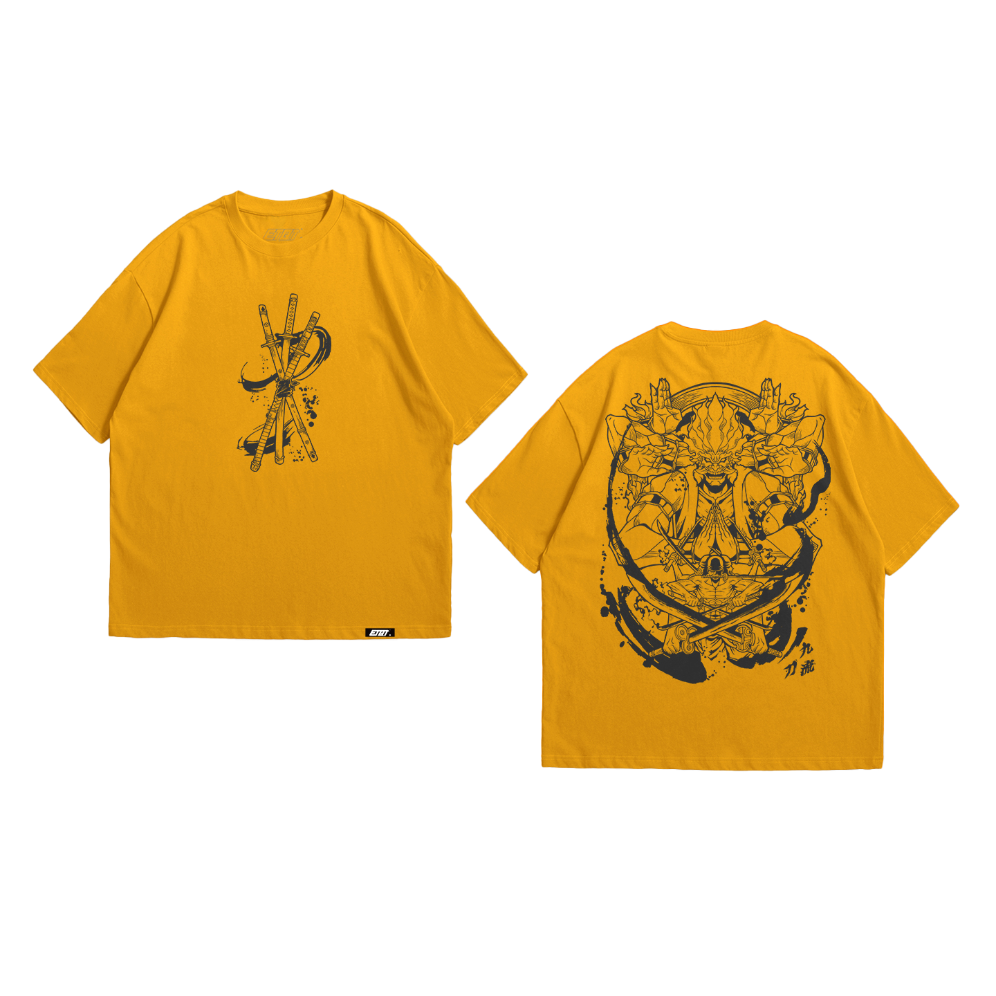 Anime Shirt - One Piece - Zoro Asura - Line Art