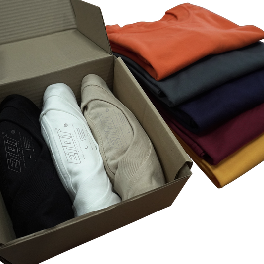 T-Shirt - ETQT Basics - Plain Shirt - Bundle of Three