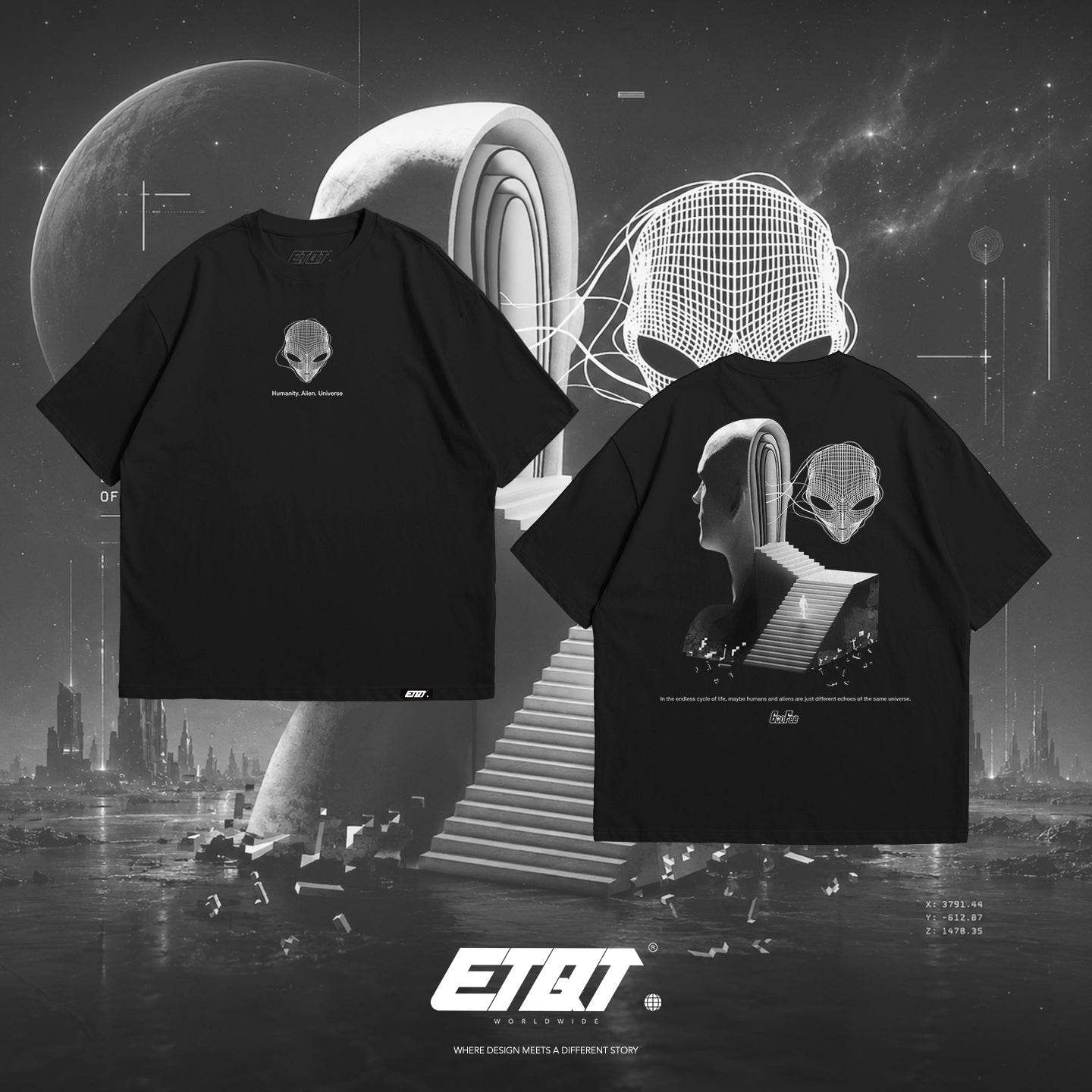 [New Released] Alien Shirt - Xtraterrestrials - Cosmic Cycle