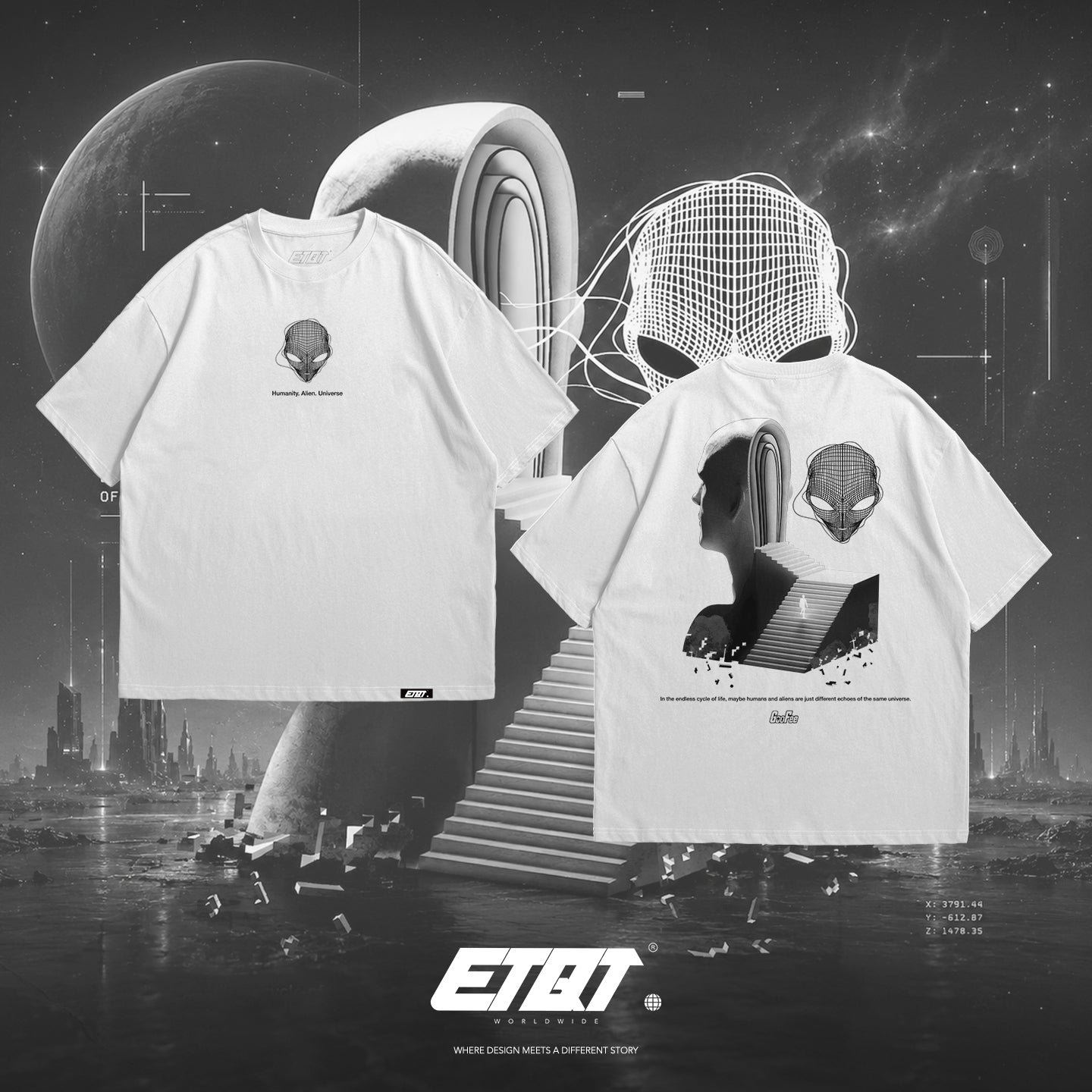 [New Released] Alien Shirt - Xtraterrestrials - Cosmic Cycle