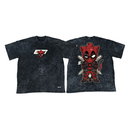 Acid Washed Shirt - Nekuro - Deadpool