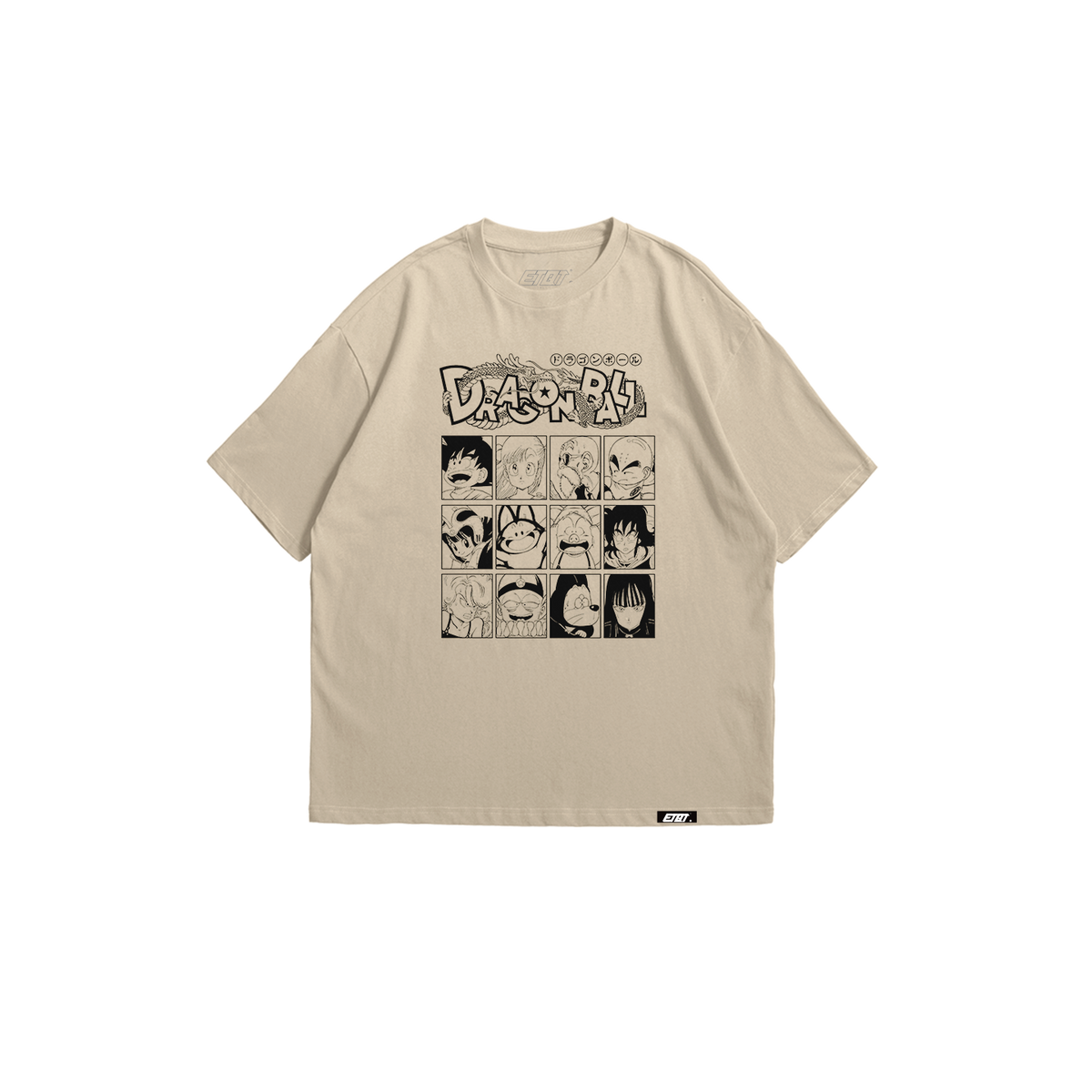 [New Released] Anime Shirt - Dragon Ball - Dragonball Retro Grid