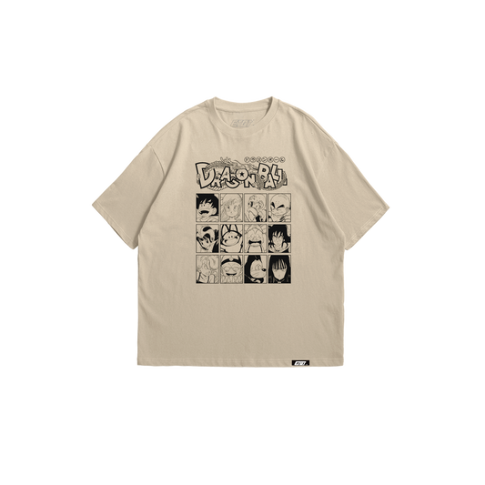 [New Released] Anime Shirt - Dragon Ball - Dragonball Retro Grid