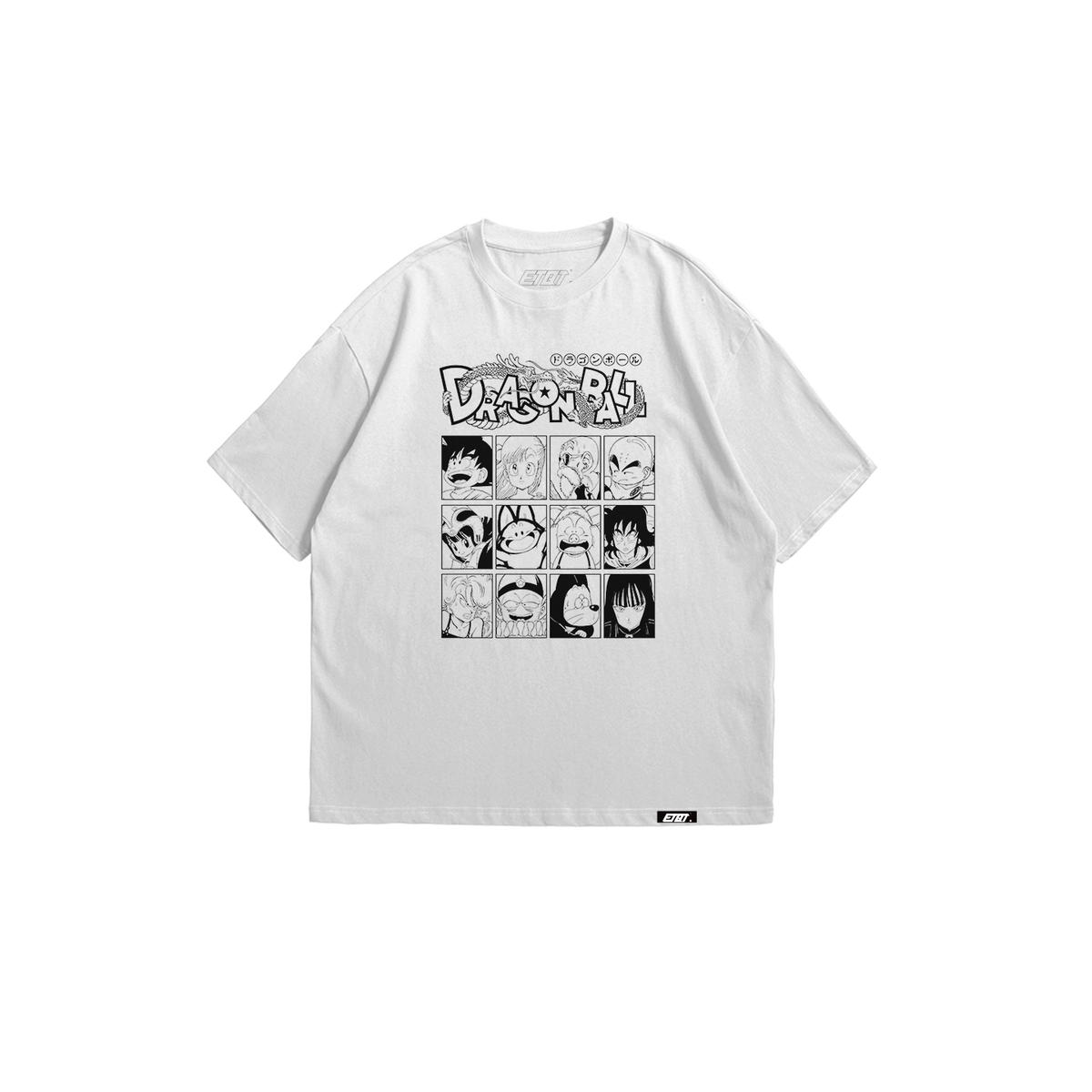[New Released] Anime Shirt - Dragon Ball - Dragonball Retro Grid