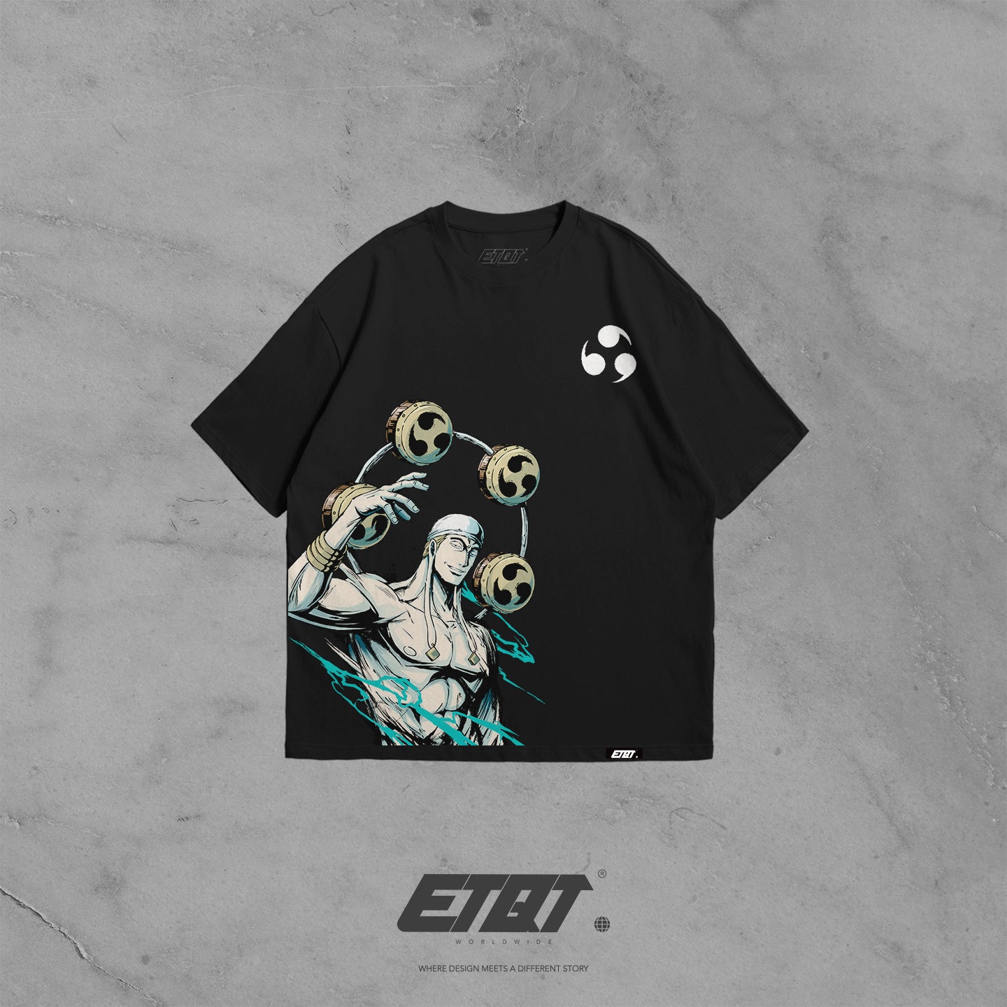 [New Released] Anime Shirt - One Piece - Jolly Roger - Enel v3