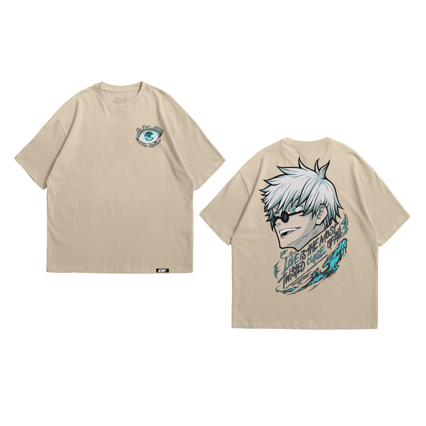 T-Shirt - Jujutsu Kaisen - Satoru Gojo - Typography Art