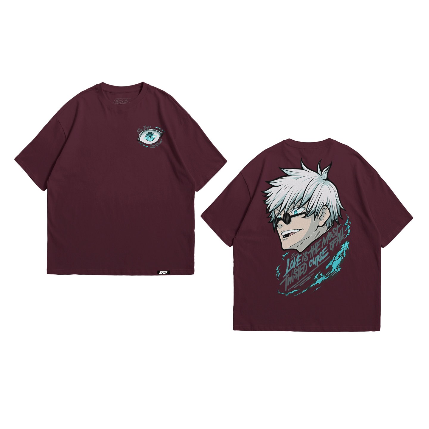 T-Shirt - Jujutsu Kaisen - Satoru Gojo - Typography Art