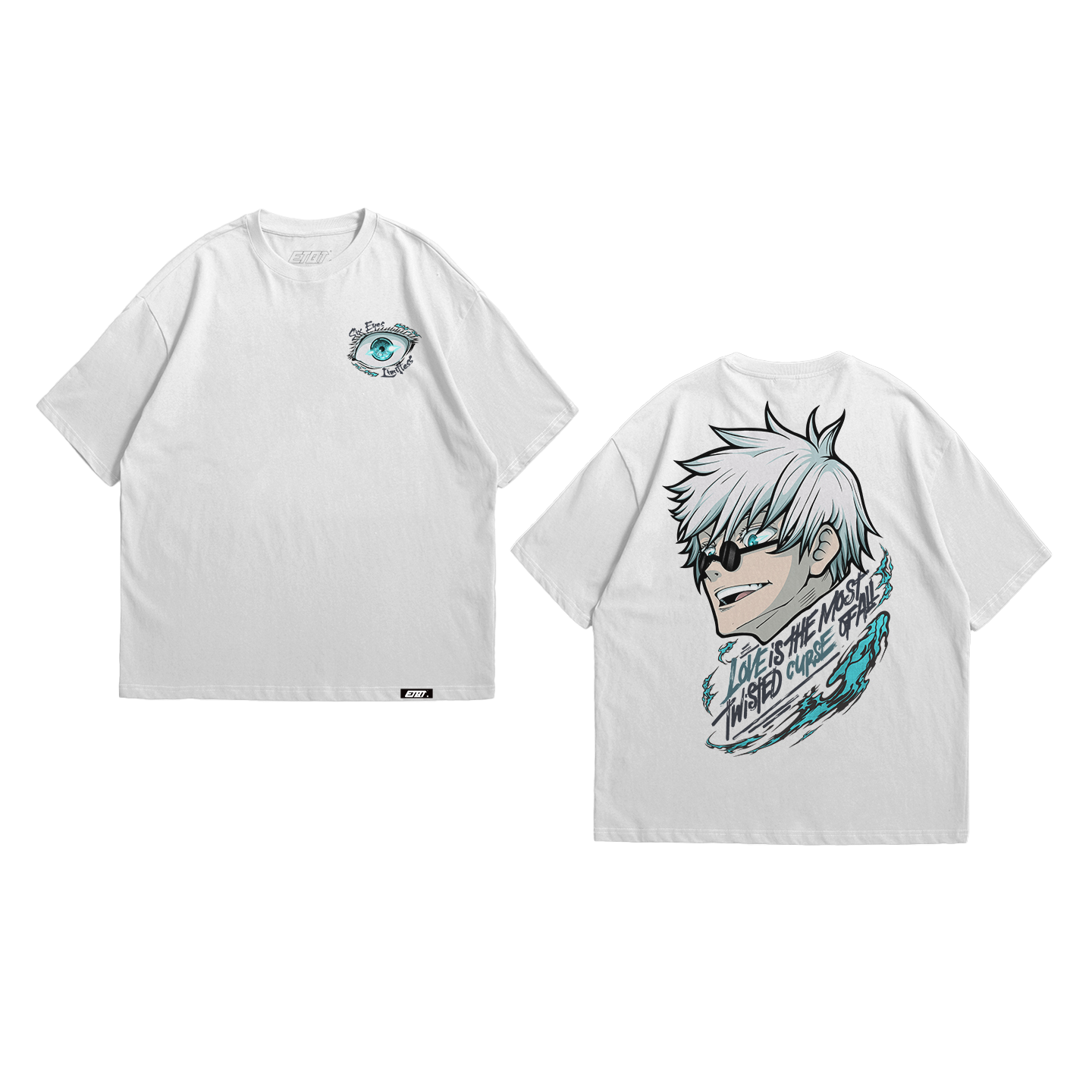 T-Shirt - Jujutsu Kaisen - Satoru Gojo - Typography Art