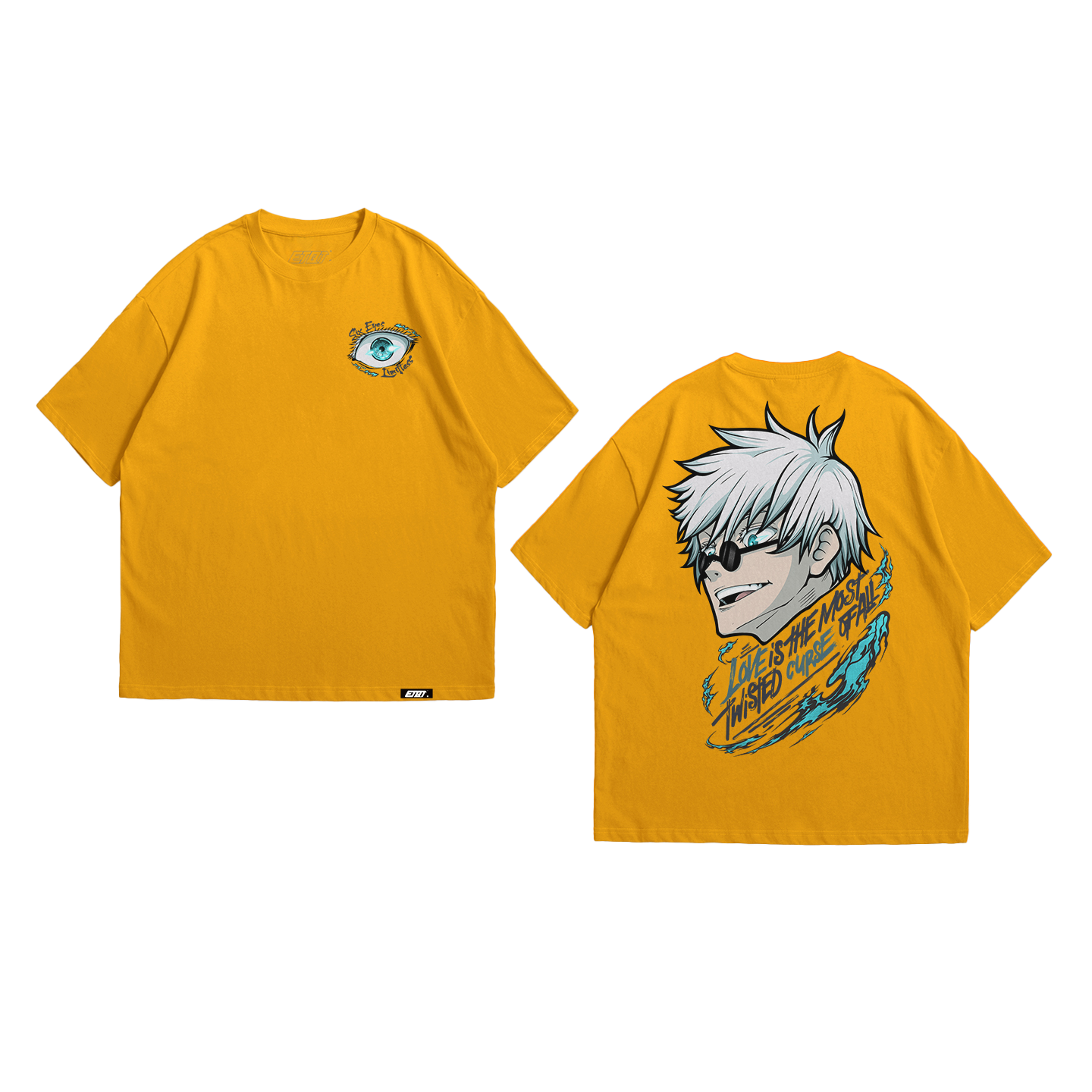 T-Shirt - Jujutsu Kaisen - Satoru Gojo - Typography Art