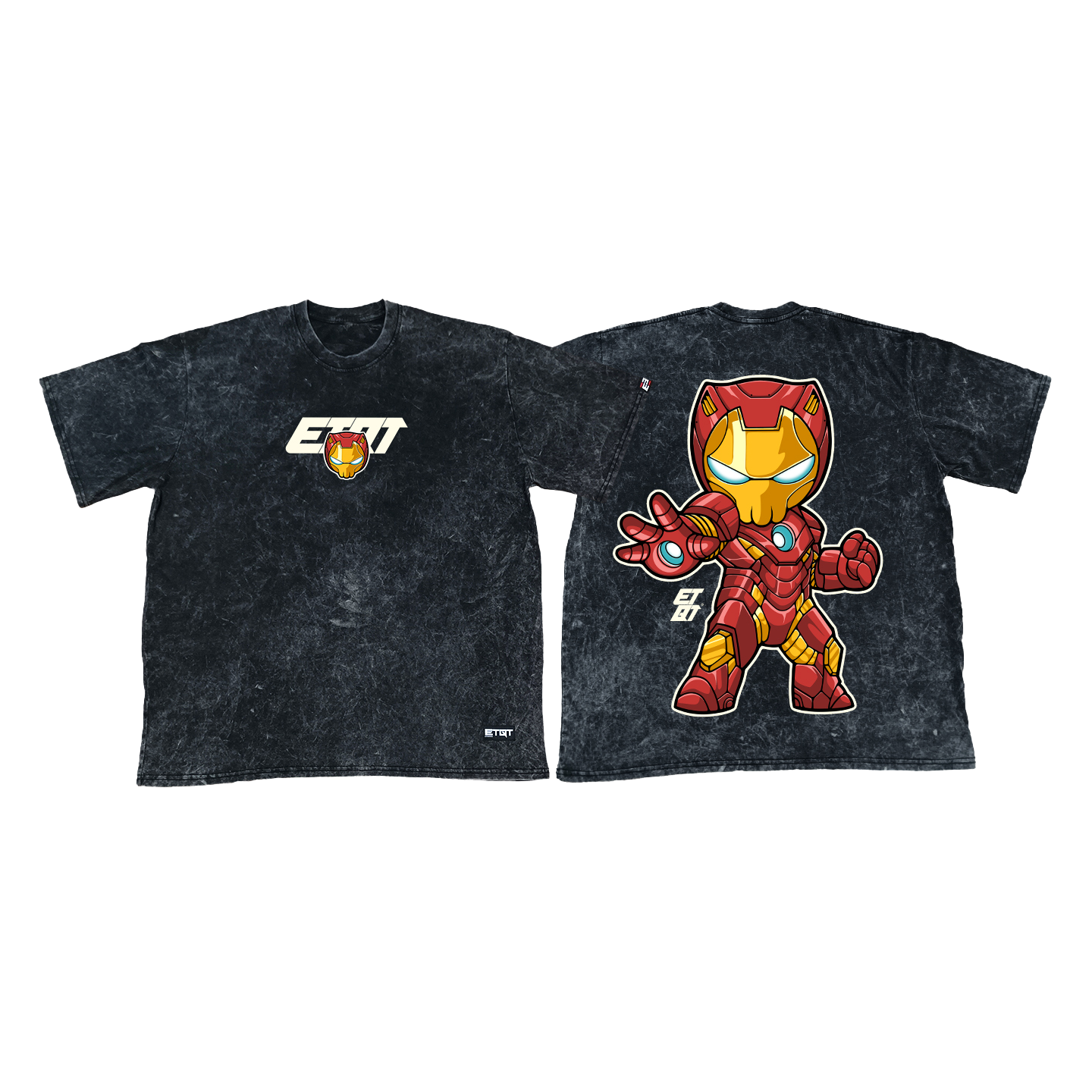 Acid Washed Shirt - Nekuro - Iron Man