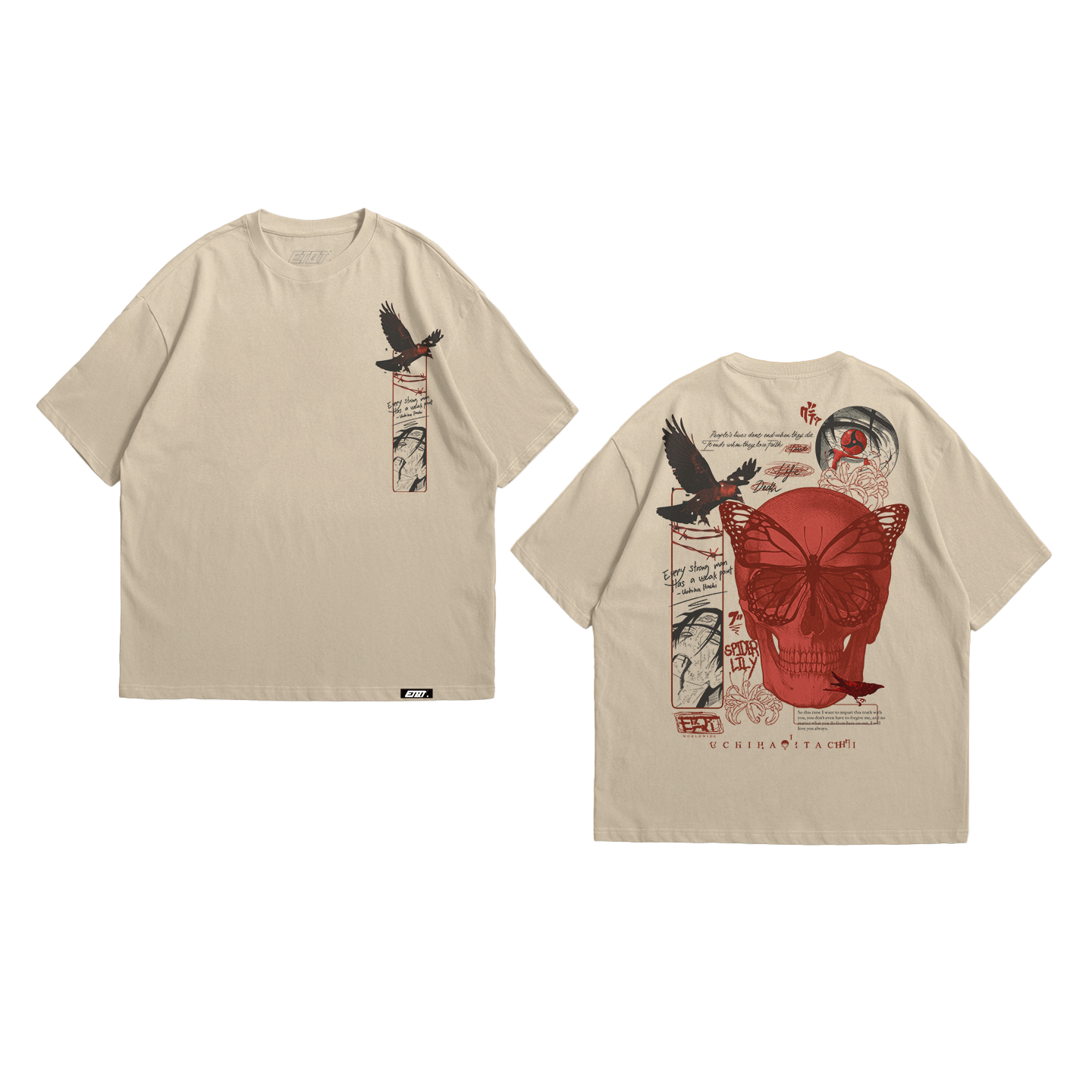 Anime Shirt - Naruto - Uchiha Itachi - Aesthetic Art