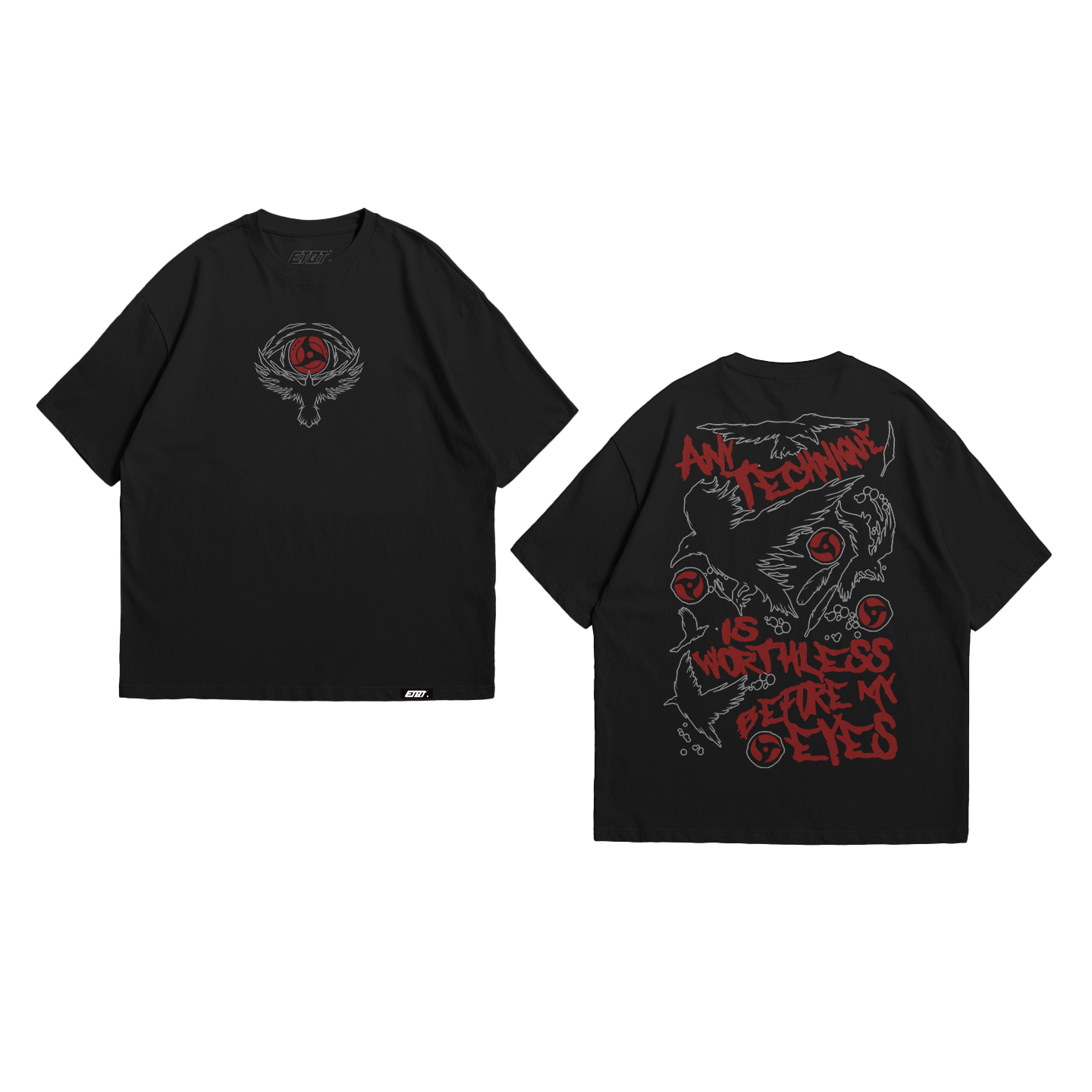 Anime Shirt - Naruto - Uchiha Itachi - Typography Art