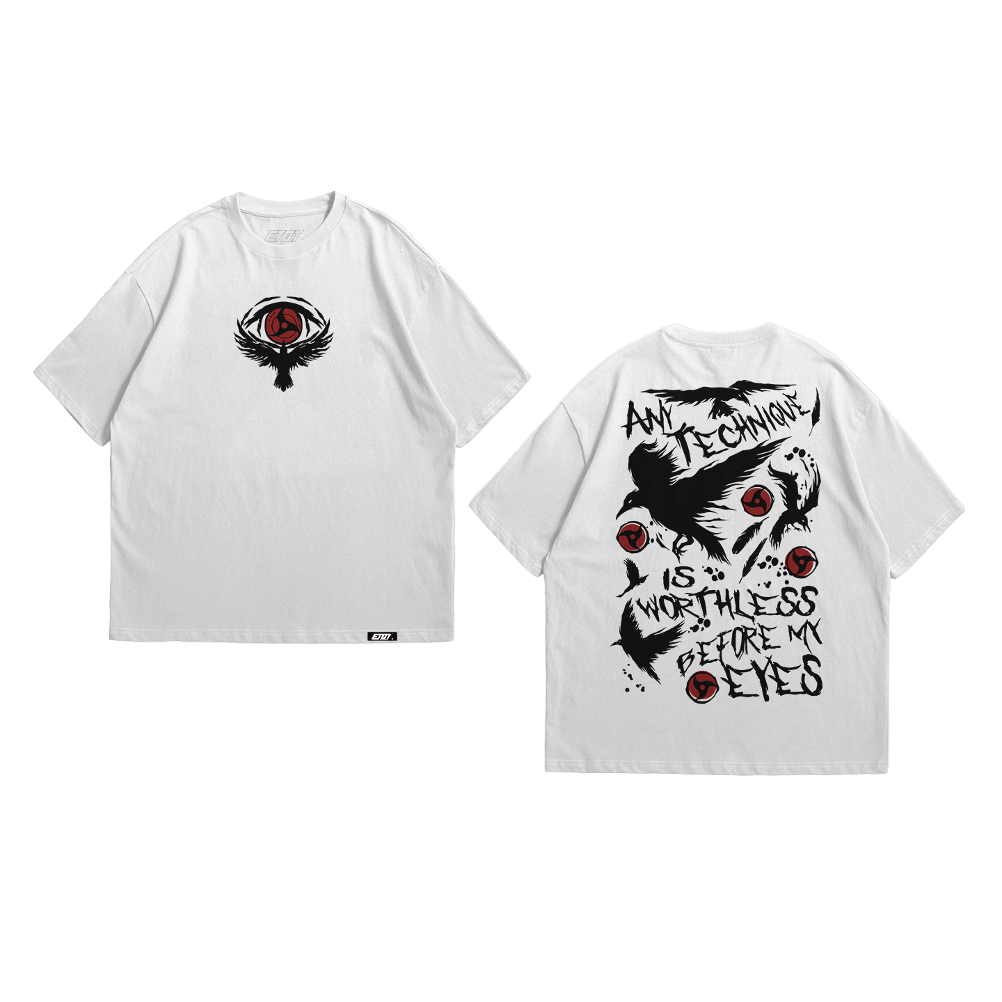 Anime Shirt - Naruto - Uchiha Itachi - Typography Art