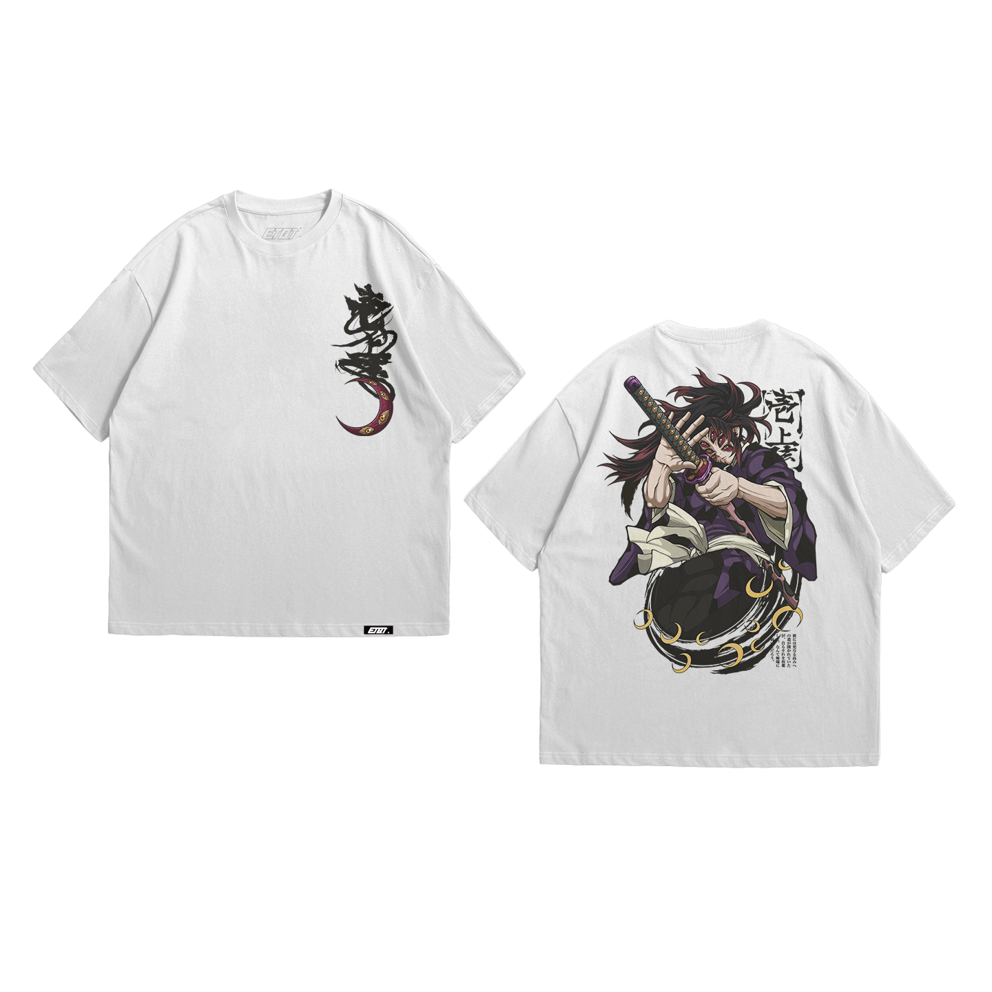 Anime Shirt - Demon Slayer - Kokushibo - Colorized