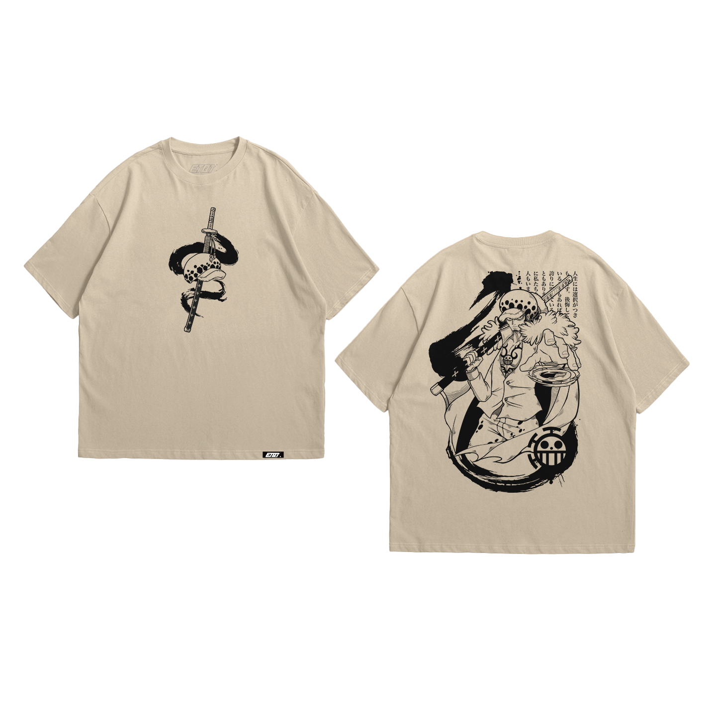 Anime Shirt - One Piece - Trafalgar D. Law - Line Art