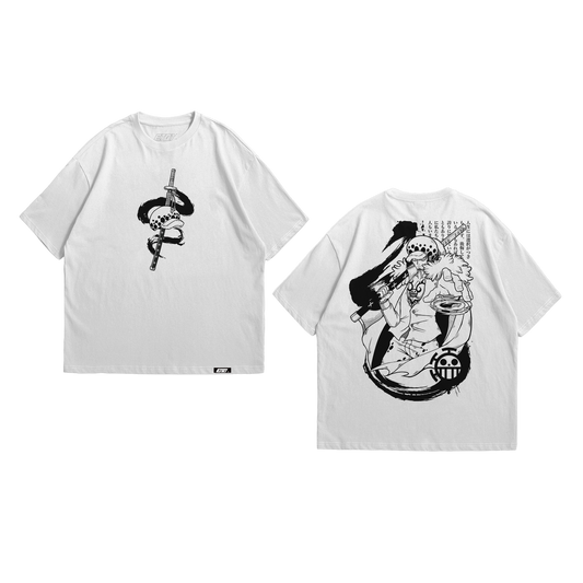 Anime Shirt - One Piece - Trafalgar D. Law - Line Art