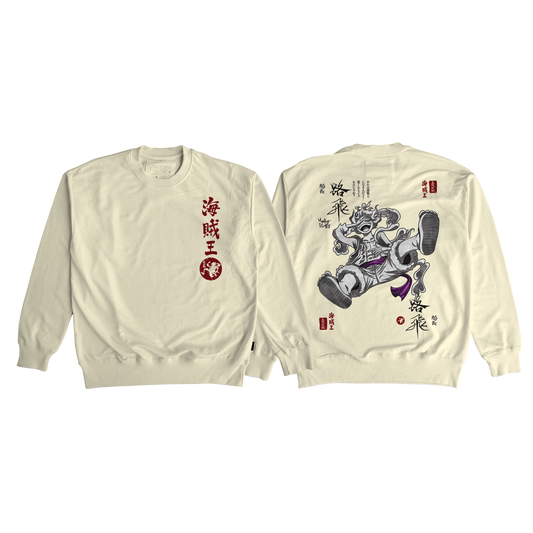 Sweatshirt - One Piece - Monkey D Luffy - Gear 5th Sun God