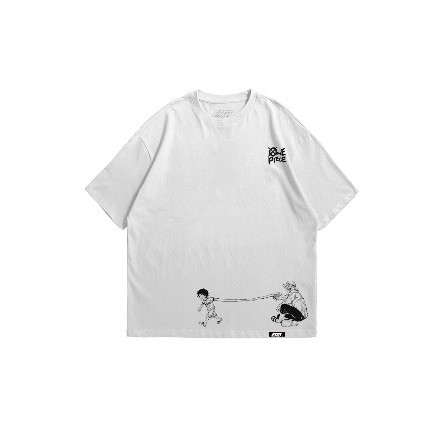 [New Released] Anime Shirt - One Piece - Manga Style - Luffy and Shanks