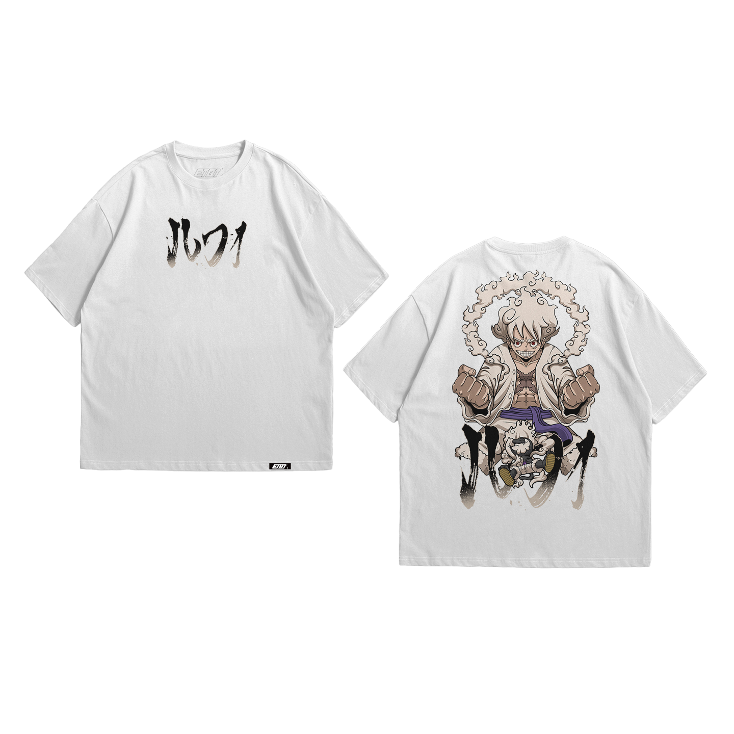 Anime Shirt - One Piece - Luffy Gear 5th - Sun God Nika v8