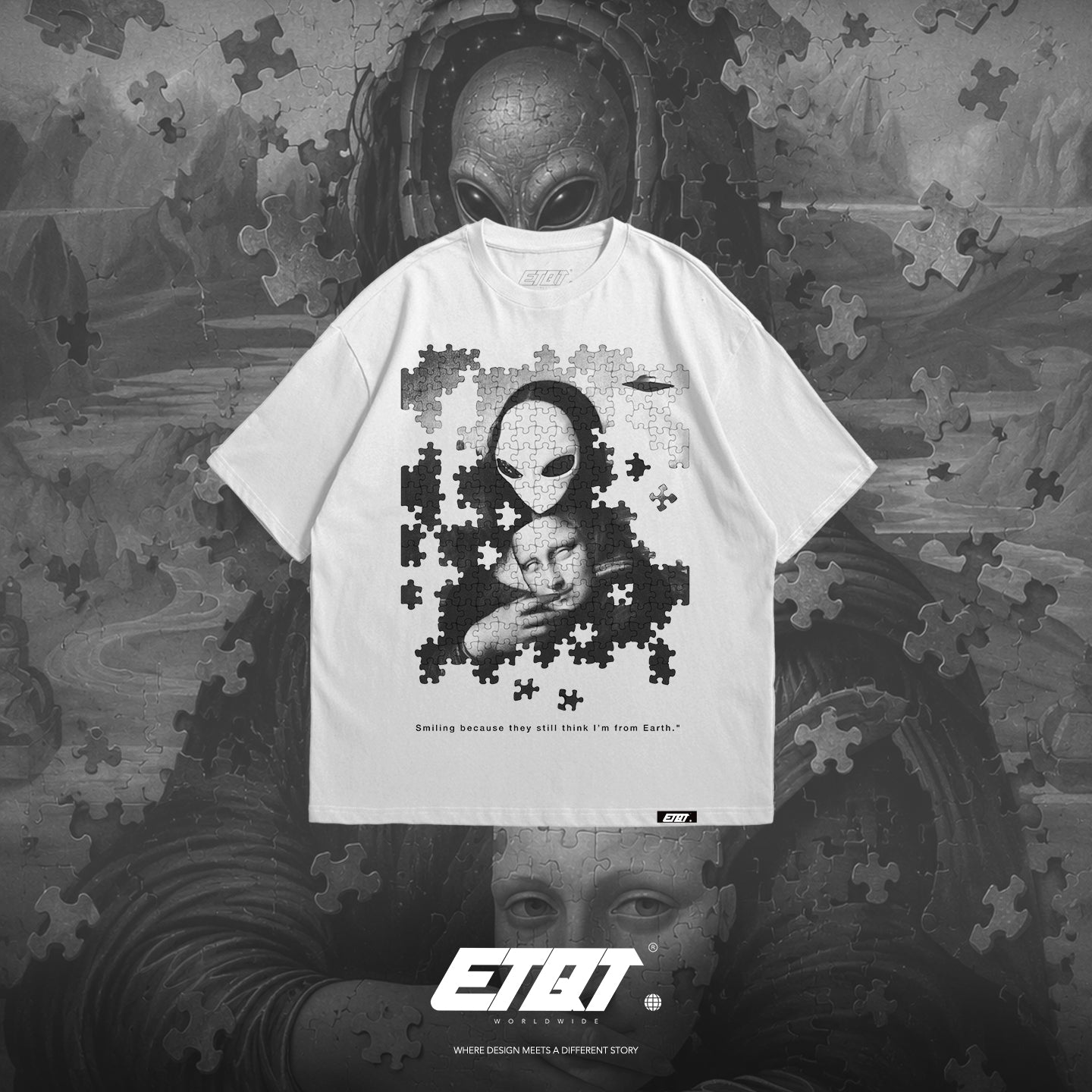 [New Released] Alien Shirt - Xtraterrestrials - Mona Lisa v2