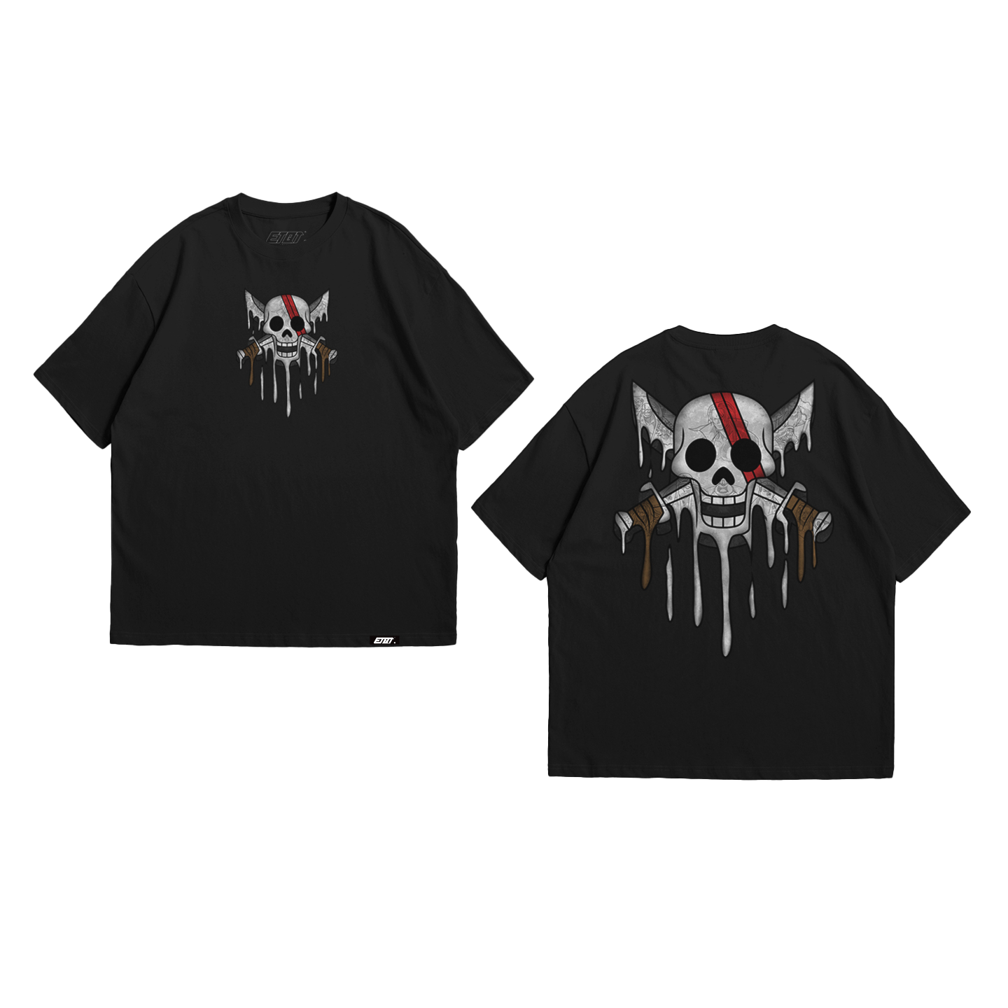 Anime Shirt - One Piece - Jolly Roger - Red Hair Pirates