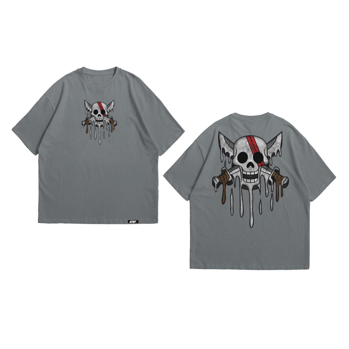 Anime Shirt - One Piece - Jolly Roger - Red Hair Pirates