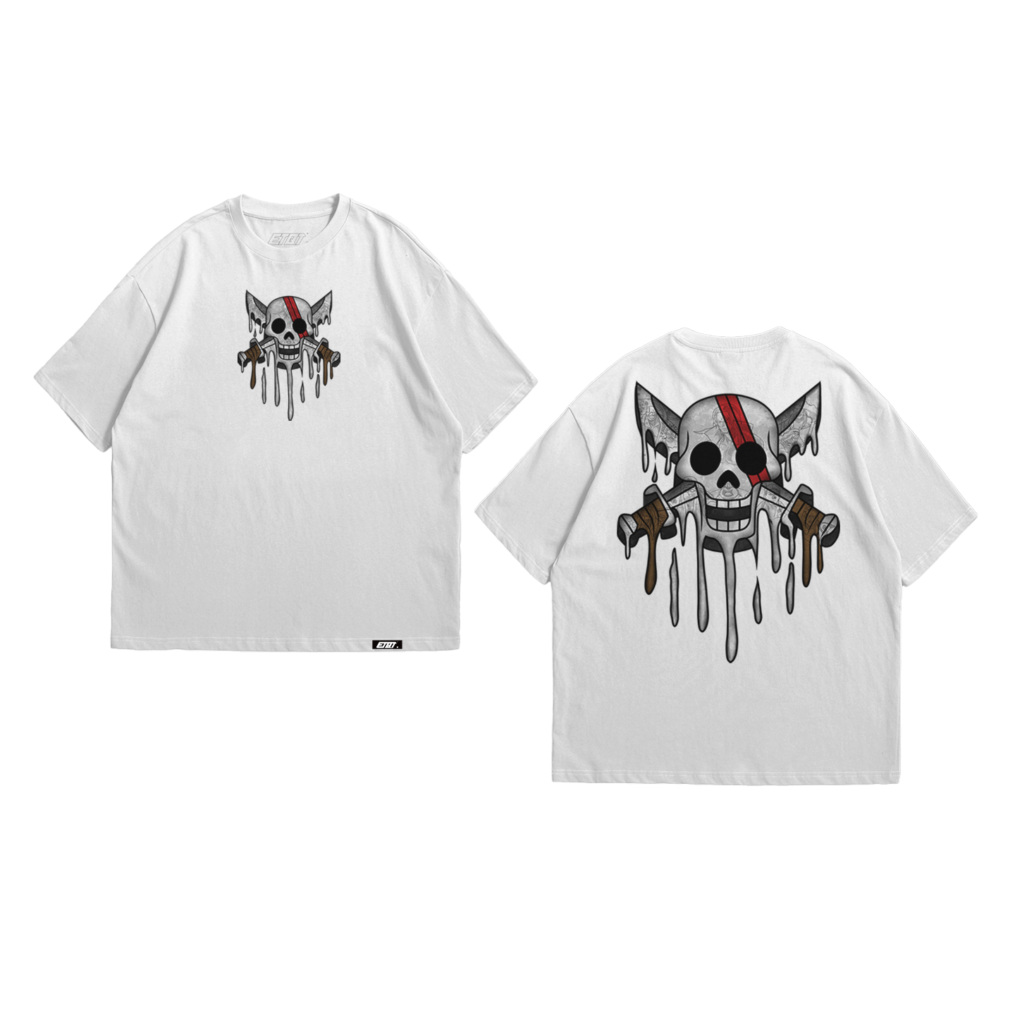 Anime Shirt - One Piece - Jolly Roger - Red Hair Pirates