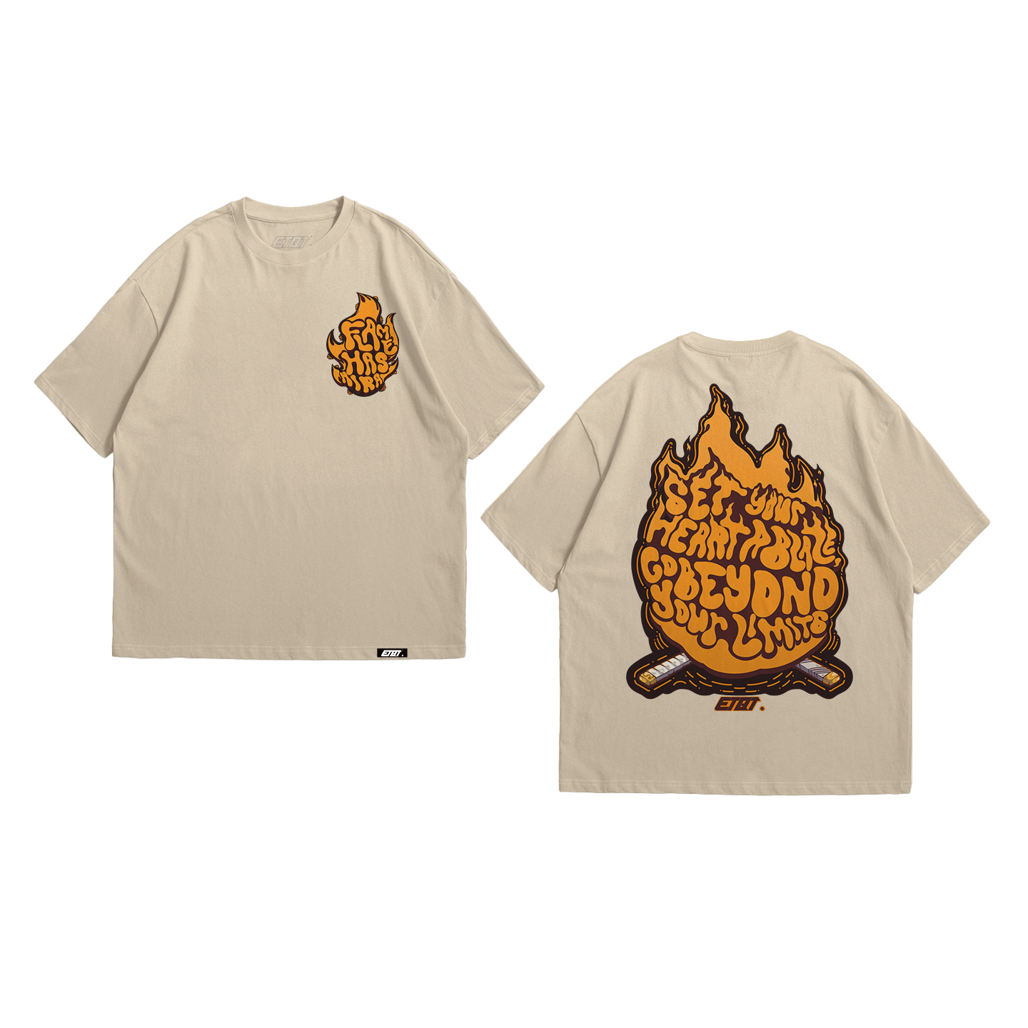 T-Shirt - Demon Slayer - Flame Hashira - Rengoku - Typography Art