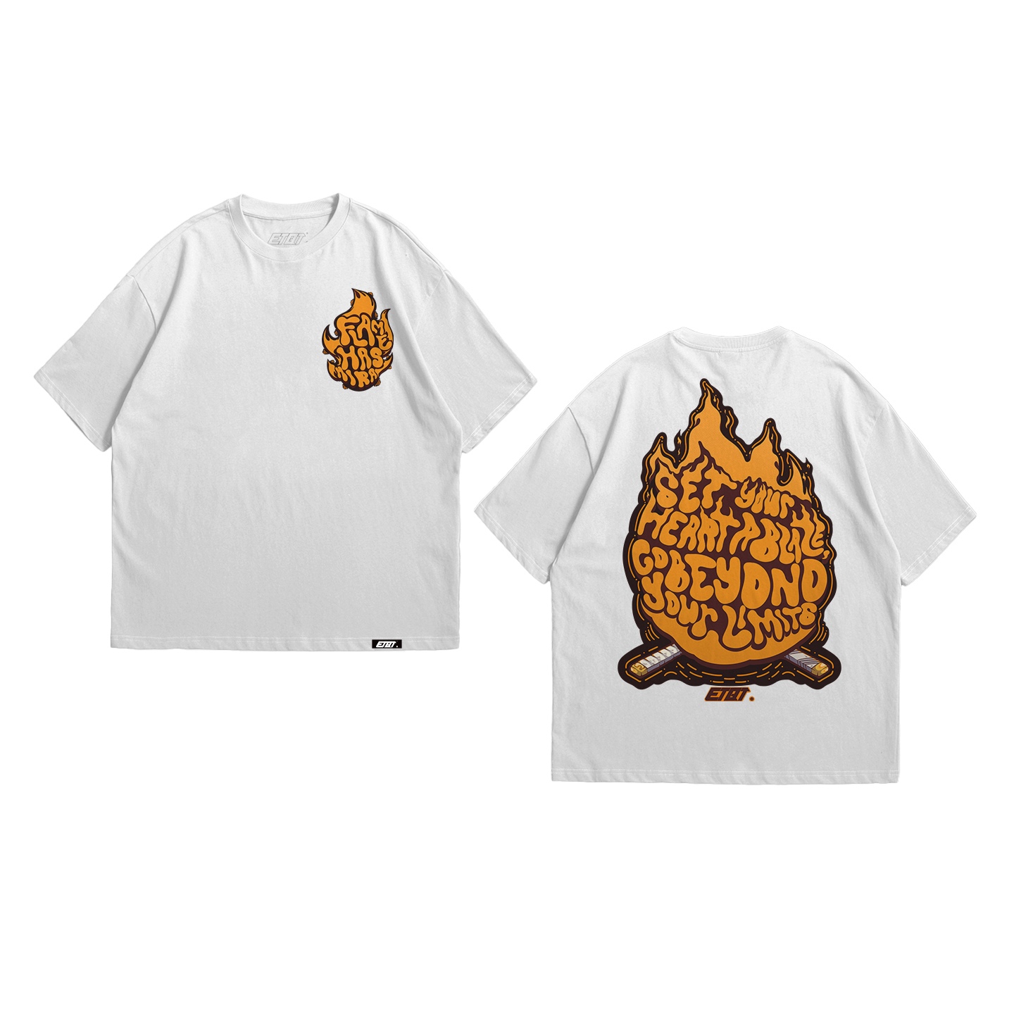 T-Shirt - Demon Slayer - Flame Hashira - Rengoku - Typography Art