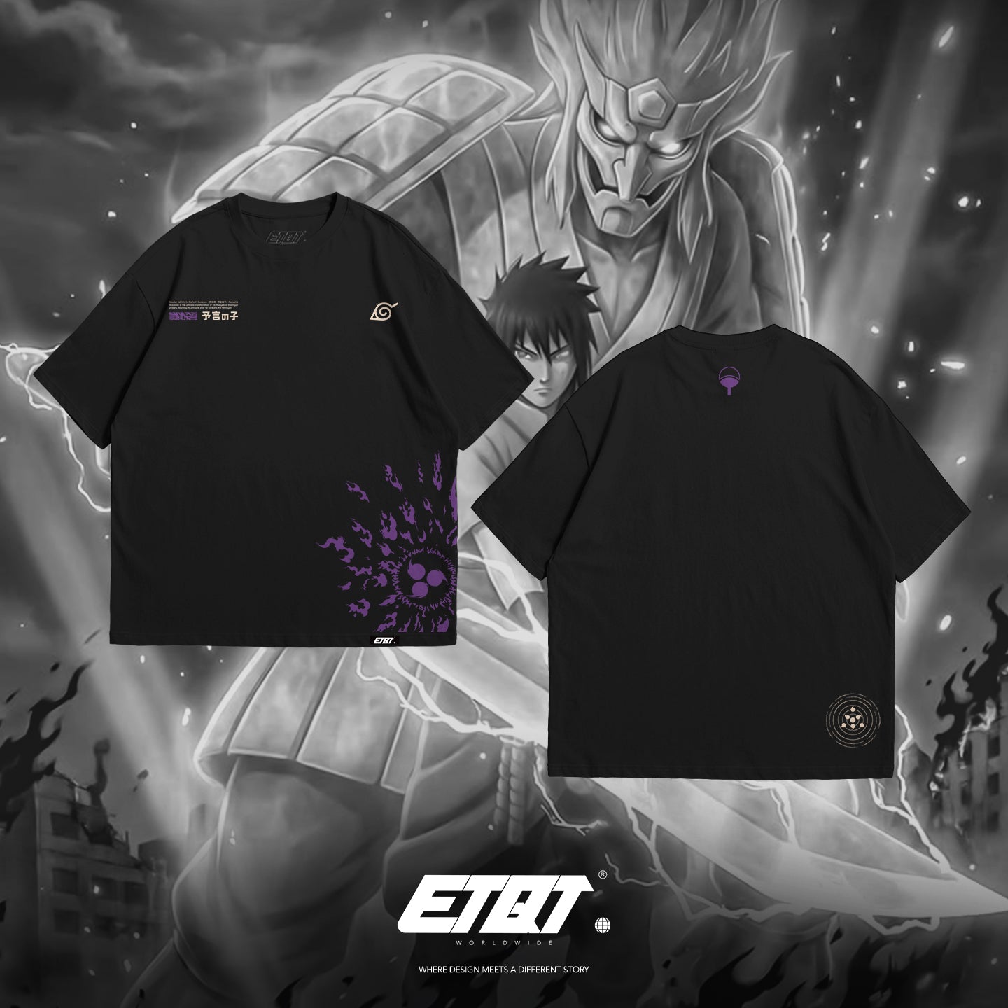 [New Released] Anime Shirt - Naruto - Uchiha Sasuke v4