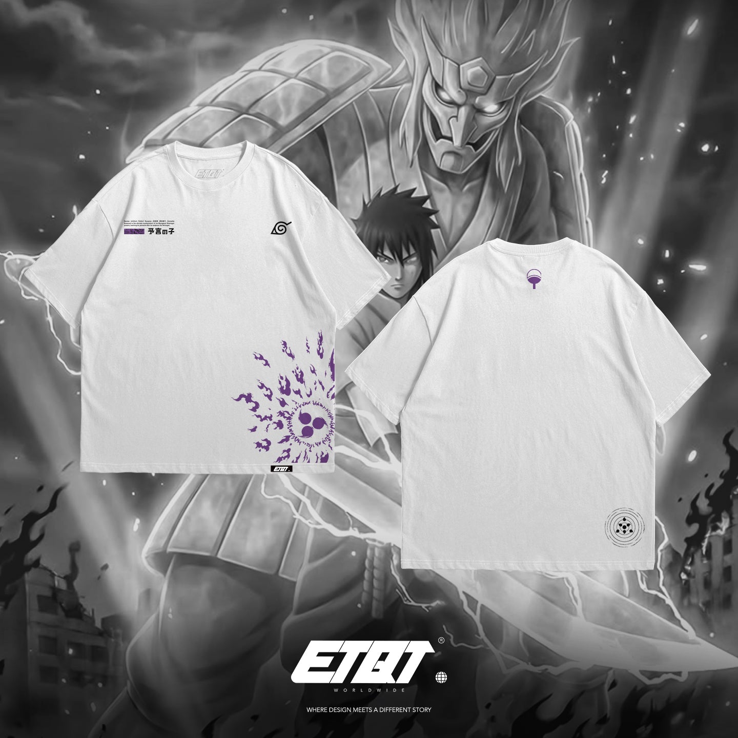 [New Released] Anime Shirt - Naruto - Uchiha Sasuke v4