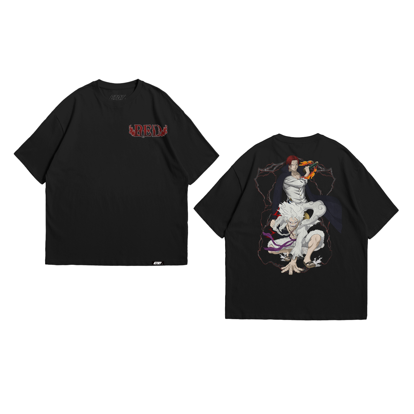 Anime Shirt - One Piece Film Red - Shanks and Luffy