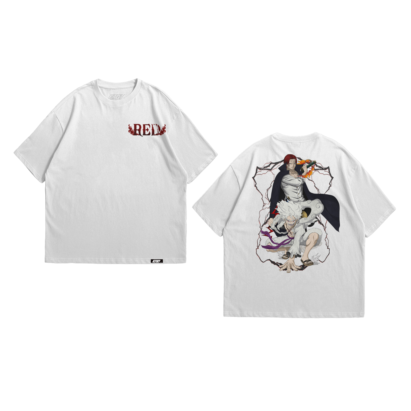 Anime Shirt - One Piece Film Red - Shanks and Luffy
