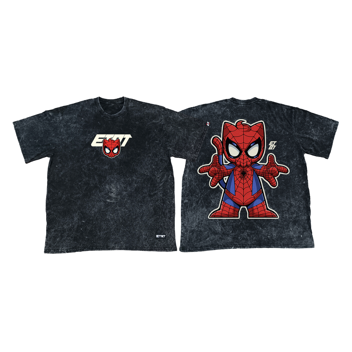 Acid Washed Shirt - Nekuro - Spiderman