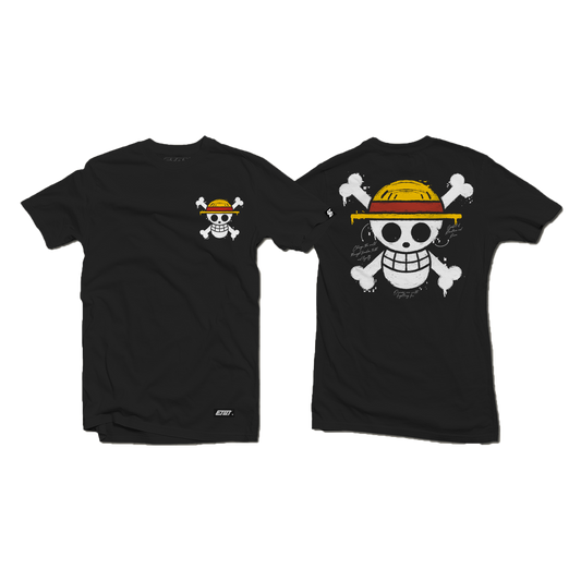 [New Released] Anime Shirt - One Piece - Jolly Roger - Strawhat Pirates v2