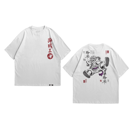 T-Shirt - One Piece - Luffy Gear 5th - Sun God Nika