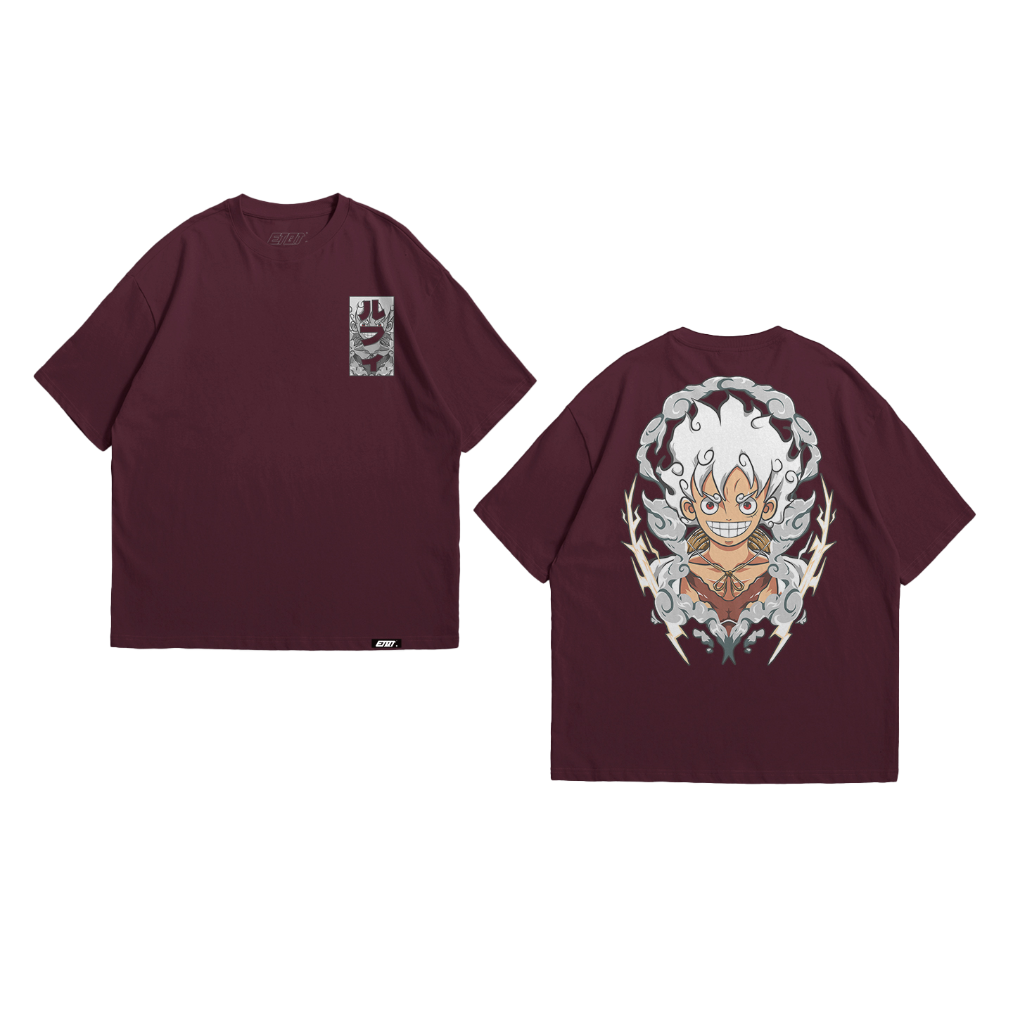 Anime Shirt - One Piece - Luffy Gear 5th - Sun God Nika v2