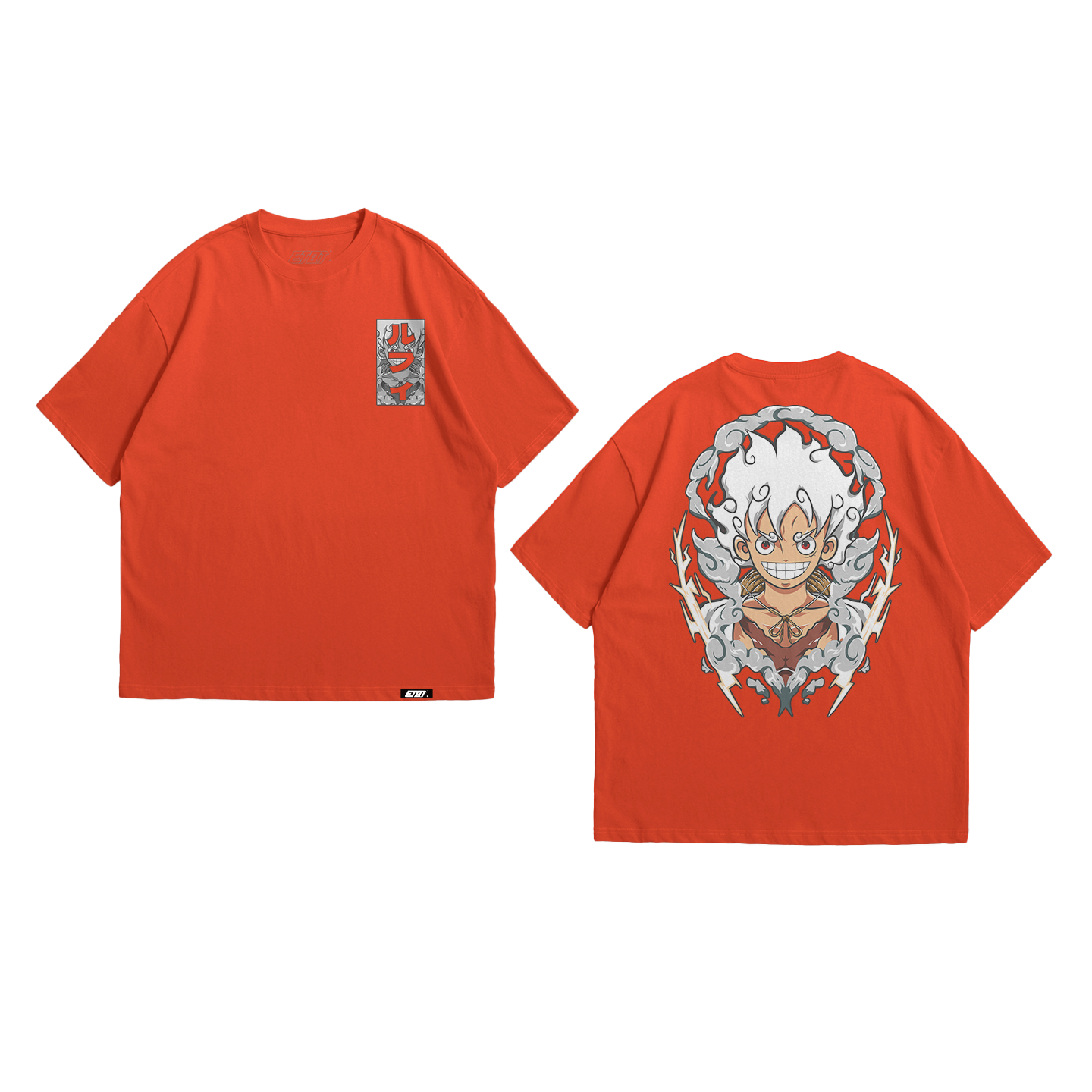 Anime Shirt - One Piece - Luffy Gear 5th - Sun God Nika v2