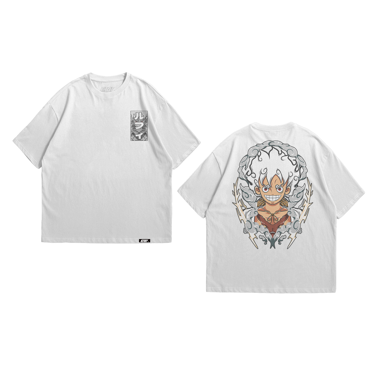Anime Shirt - One Piece - Luffy Gear 5th - Sun God Nika v2