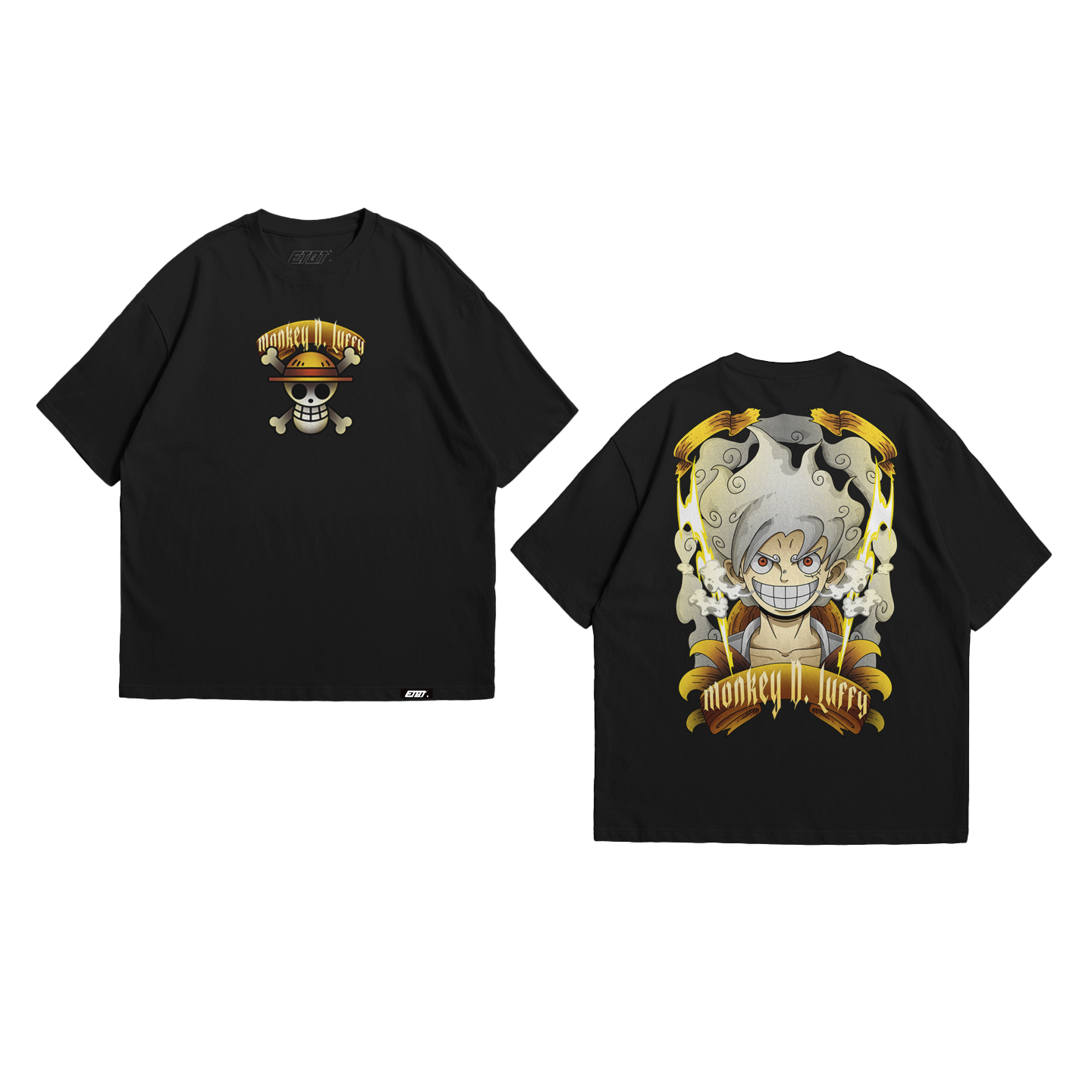 Anime Shirt - One Piece - Luffy Gear 5th - Sun God Nika v4